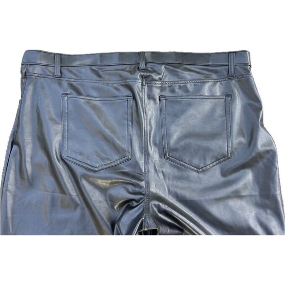 NWT Abercrombie & Fitch Vegan Leather 90s Straight Ultra High Rise Curve 36 X 22 - Picture 4 of 4